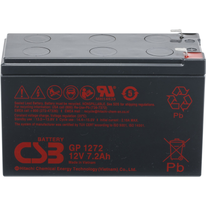 Аккумуляторная батарея CSB GP 1272 F2, 12 В, 7.2 Ач