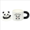 Кружка керамическая "Lucky panda", 370 мл, с крышкой и ложкой, ассорти - 2