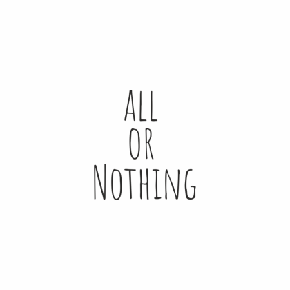 Стеклянный бокал для виски «All or nothing», прозрачный   - 2