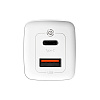 Сетевое зарядное устройство Baseus CCGAN2L-B02 GaN2 Lite Quick Charger Type-C+USB 65W White - 3