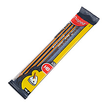 Набор карандашей простых Maped "Black Pep's", HB, с ластиком, черный (965126)