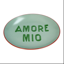 Тарелка керамическая "Amore Mio", 20.5х20.5 см, зеленый
