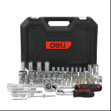 Набор инструмента 1/4", 1/2" Deli RS EDQ44094, 94 предмета