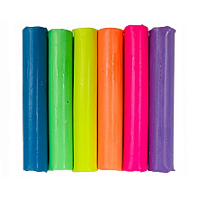 Пластилин для детской лепки Colorino, 6 цветов, неоновый