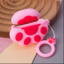 Чехол для наушников AirPods 3 "Cat foot", розовый