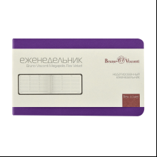 Еженедельник недатированный "Megapolis Velvet Flex", А6, 160 страниц, зефирный фиолетовый