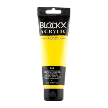 Краски акриловые "Blockx", 727 титановый желтый средний, 120 мл