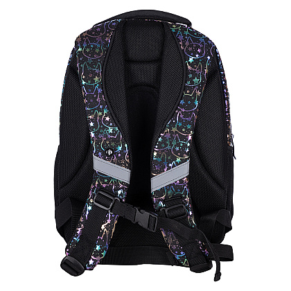 Рюкзак молодежный "Hash neon kitty", чёрный - 5