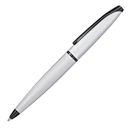 Ручка шариковая автоматическая "Cross Atx Brushed Chrome", 0.7 мм, серебристый, черный, стерж. черный - 2