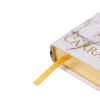 Ежедневник недатированный "Carrara", А7, 416 страниц, белый, золотой - 2