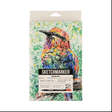 Ручка капиллярная "Sketchmarker Artist fine pen Main", 12 шт