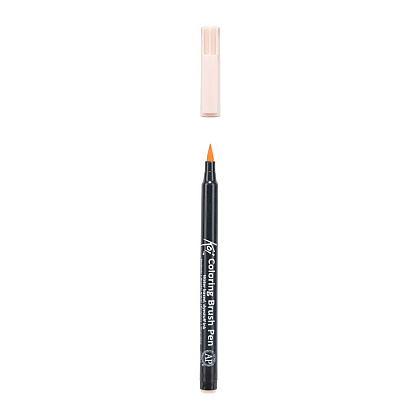Маркер акварельный "Koi Color Brush", светло-оранжевый - 3
