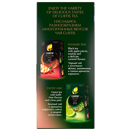 Чай "Curtis" Fantasy Peach, 25 пакетиковx1.5 г, зеленый - 5