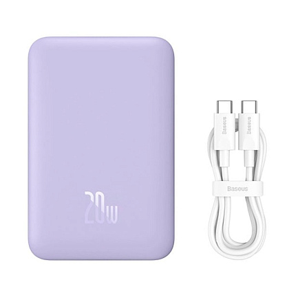 Внешний аккумулятор OS-Baseus Magnetic Mini Air Wireless Fast Charge Power Bank, 10000mAh 20W