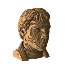 Пазл картонный 3D "Бюст Высоцкий"