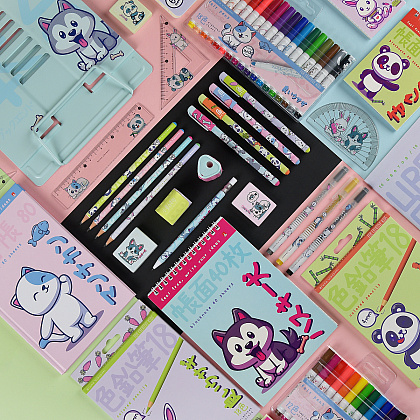 Блокнот Bruno Visconti "Kawaii animals", А7, 40 листов, клетка, ассорти - 6