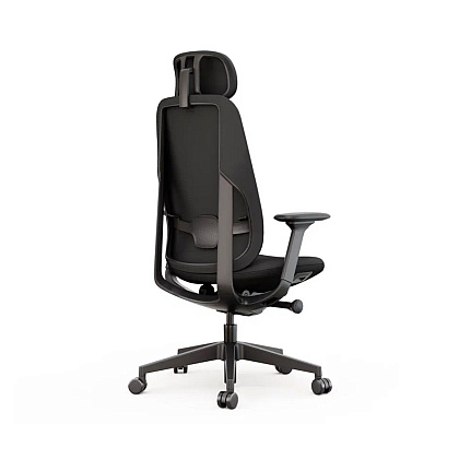 Кресло для руководителя SitZone E-AC-001A-P1-BK ткань, черный - 4