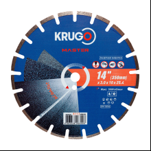 Круг алмазный по асфальту Krugo Master, 350х25.4 мм, сегментный