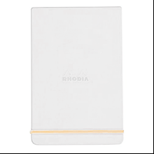 Блокнот "Rhodiarama Webnotepad" на резинке, A5, 96 листов, линейка, белый
