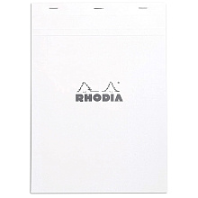 Блокнот "Rhodia",  А4, 80 листов, клетка, белый