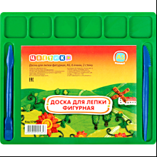 Доска для лепки А5 "Цветик", с 2 стеками