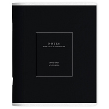 Тетрадь "Notes", А5, 48 листов, клетка, черный