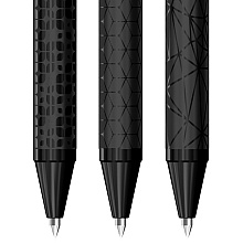 Ручка шариковая "DoubleBlack", 0,7 мм, черный, стерж. синий