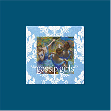 Сумка из плотного хлопка «Gossip girls», 220 г/м2, индиго