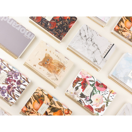 Книга записная "Flora. Paradise. Oranges", A5, 200 листов, клетка, линейка, точка, оранжевый - 8