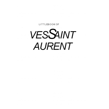 Книга на английском языке "Little Book of Yves Saint Laurent: The Story of the Iconic Fashion House", Baxter-Wright E. - 2