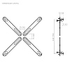 Крепление для монитора Four-Arm, черный - 4