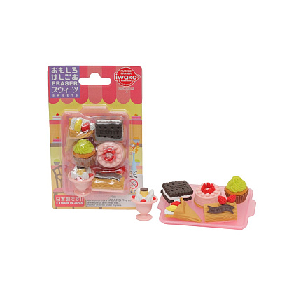 Набор ластиков "IWAKO Sweets"