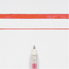 Ручка гелевая "Gelly Roll Glaze", 0.6 мм, прозрачный, стерж. красный