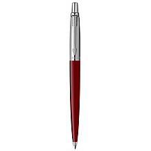 Ручка шариковая автоматическая "Parker Jotter Kensington Red CT", 0.7 мм, красный, серебристый, стерж. синий