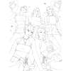 Раскраска "K-pop! Раскраска с участниками самых известных корейских групп" - 3