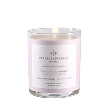 Свеча ароматическая "PLANTS&PARFUMS" Cashmere Softness, 180 гр. 