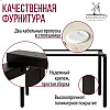 Стол письменный Millwood Лофт Сиэтл (ДТ-5), 1300х700 мм, дуб белый крафт, черный - 9