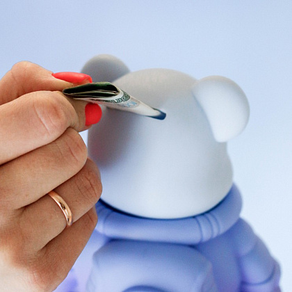 Копилка "Cosmo bear", голубой - 3