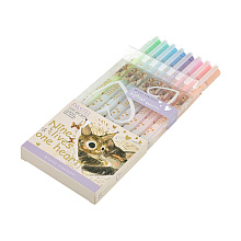 Набор гелевых ручек "Pastels. Котики. Счастье", 8 шт, разноцветный