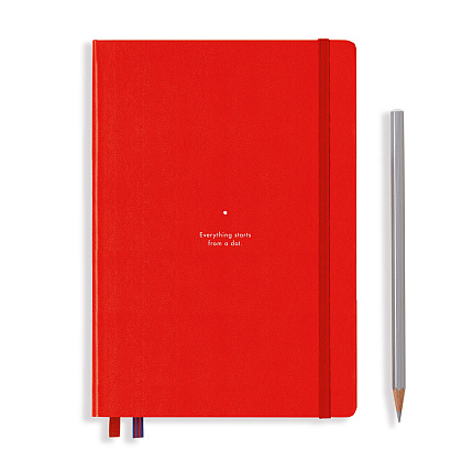 Блокнот "Leuchtturm1917. Bauhaus Edition", А5, 125 листов, точка, красный - 2