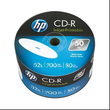 Диск CD-R HP, 700 Мб, 52x, Printable, 50 шт