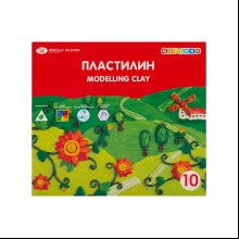 Пластилин "Цветик", 10 цветов 