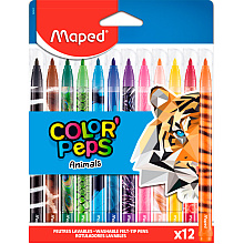 Фломастеры "Animals", 12 шт