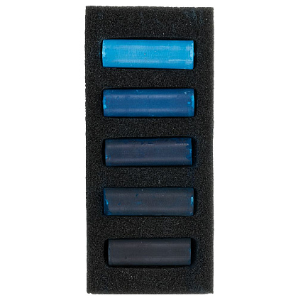 Набор мягкой пастели "Rembrandt Half Pastel", 5 цветов, теплые синие - 2