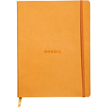 Блокнот Clairefontaine Rhodia "Rhodiarama", A5+, 80 листов, линейка, оранжевый