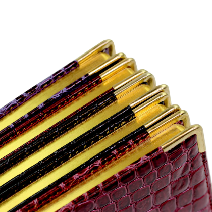 Книга записная "Grand croco", А5, 80 листов, клетка, бордовый   - 3