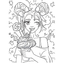 Раскраска "Kawaii"