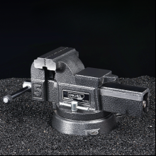 Тиски стальные Deli YS EDL2905Z, поворотные, с наковальней, 5"-125 мм