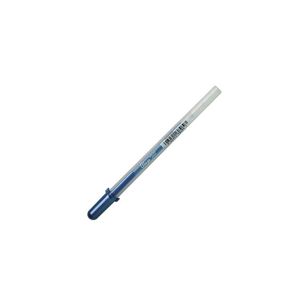 Ручка гелевая "Gelly Roll Glaze", 0.6 мм, прозрачный, стерж. королевский синий