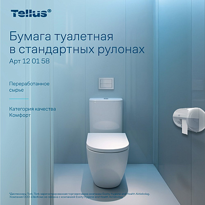 Бумага туалетная Tellus Комфорт, TP4, 4 рулона, 23 м., 2 слоя - 7